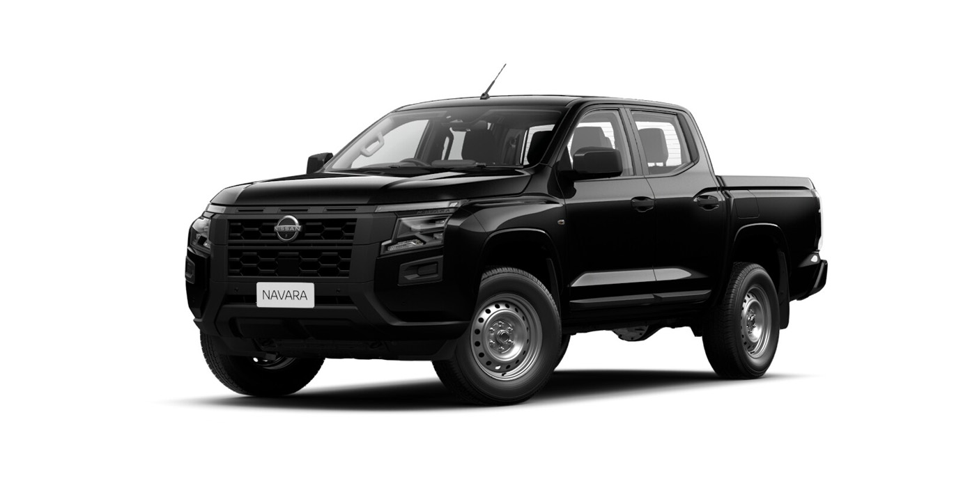 Front 3/4 render of a NissanMidnight Black paint finish