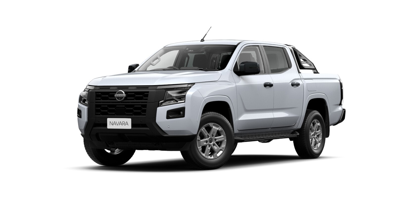 Front 3/4 render of a NissanBlizzard White paint finish