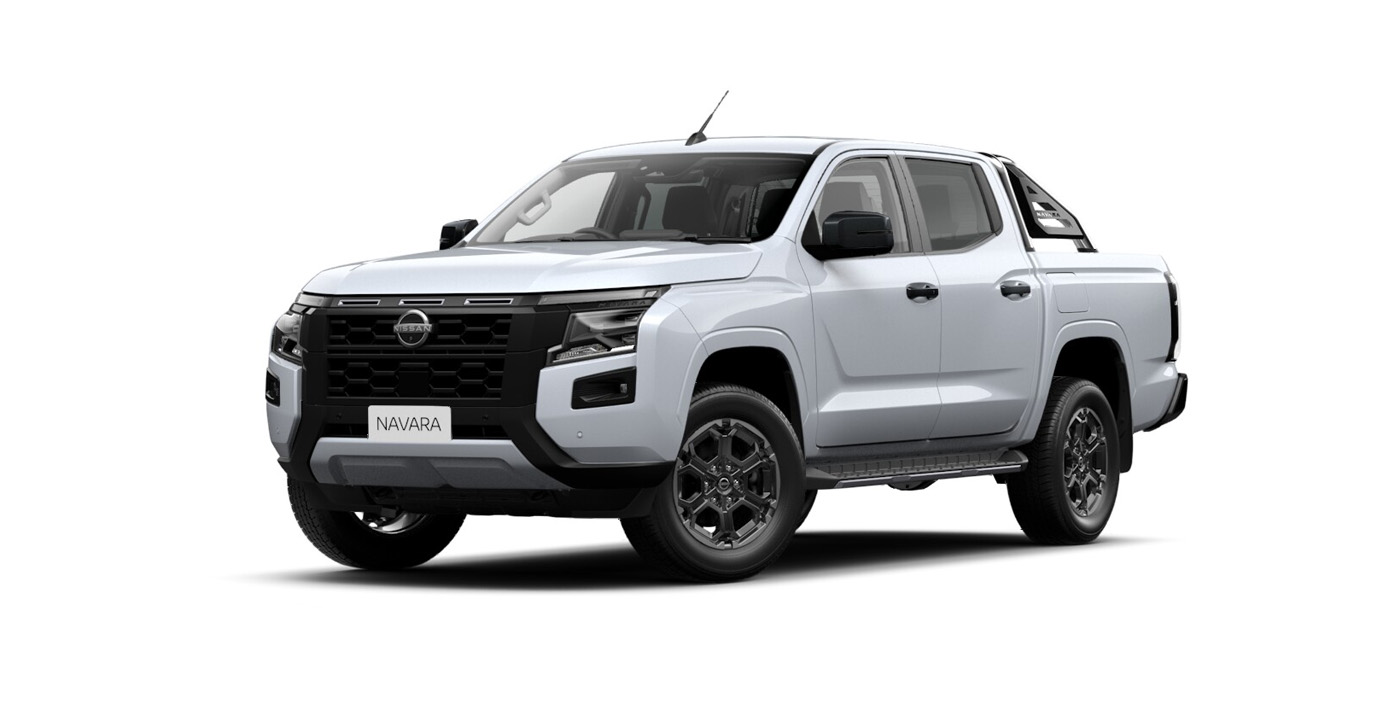 Front 3/4 render of a NissanBlizzard White paint finish