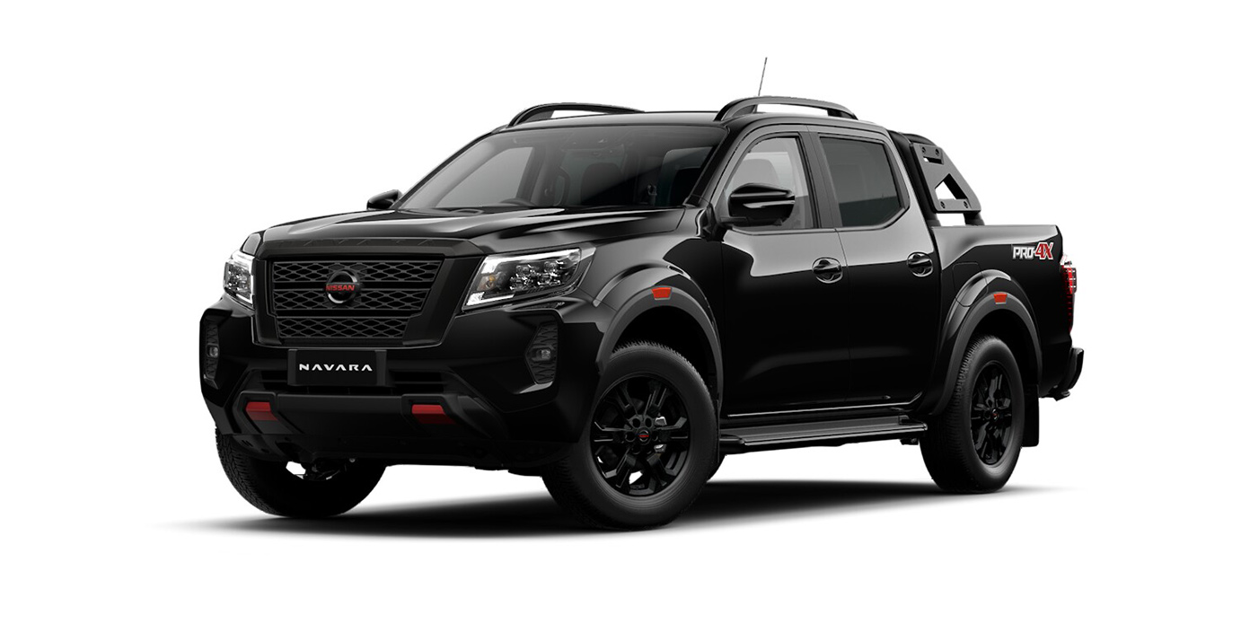 Front 3/4 render of a NissanBlack Star paint finish