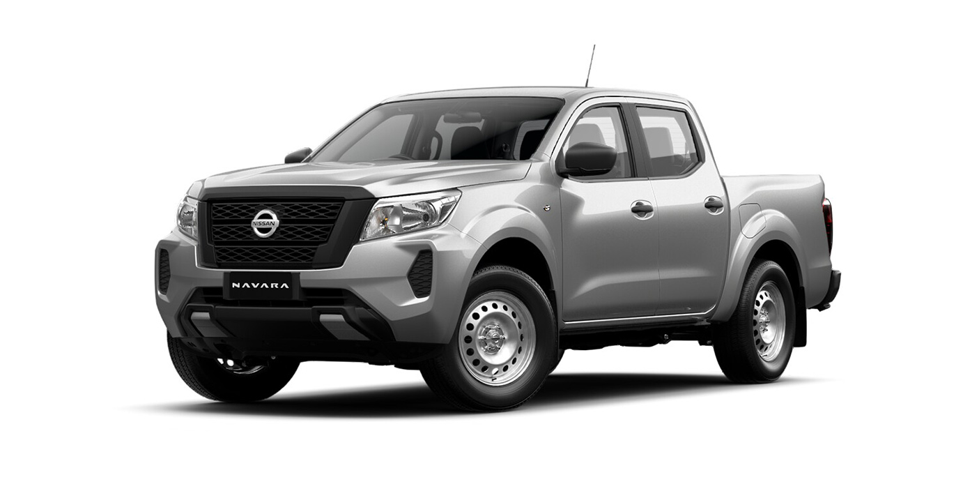 Front 3/4 render of a NissanBrilliant Silver paint finish