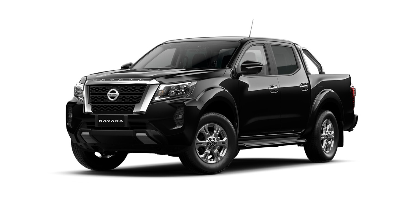 Front 3/4 render of a NissanBlack Star paint finish