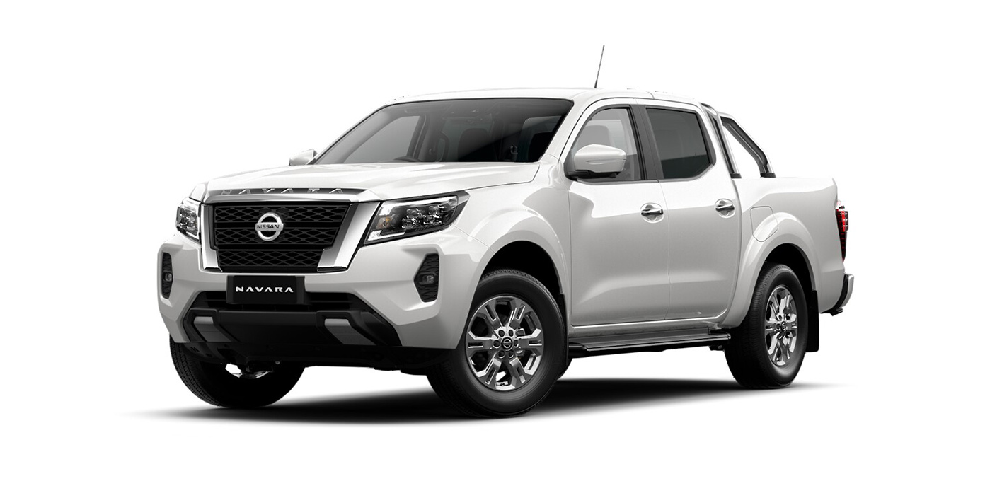 Front 3/4 render of a NissanSolid White paint finish