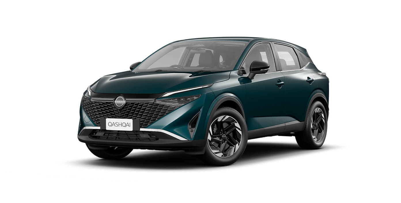 Front 3/4 render of a NissanDeep Ocean paint finish