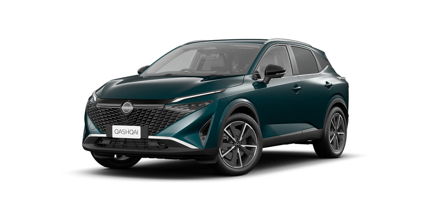 Front 3/4 render of a NissanDeep Ocean paint finish