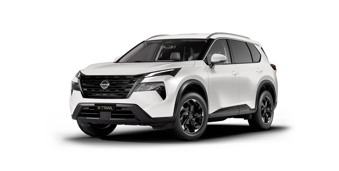 Front 3/4 render of a NissanEverest White paint finish
